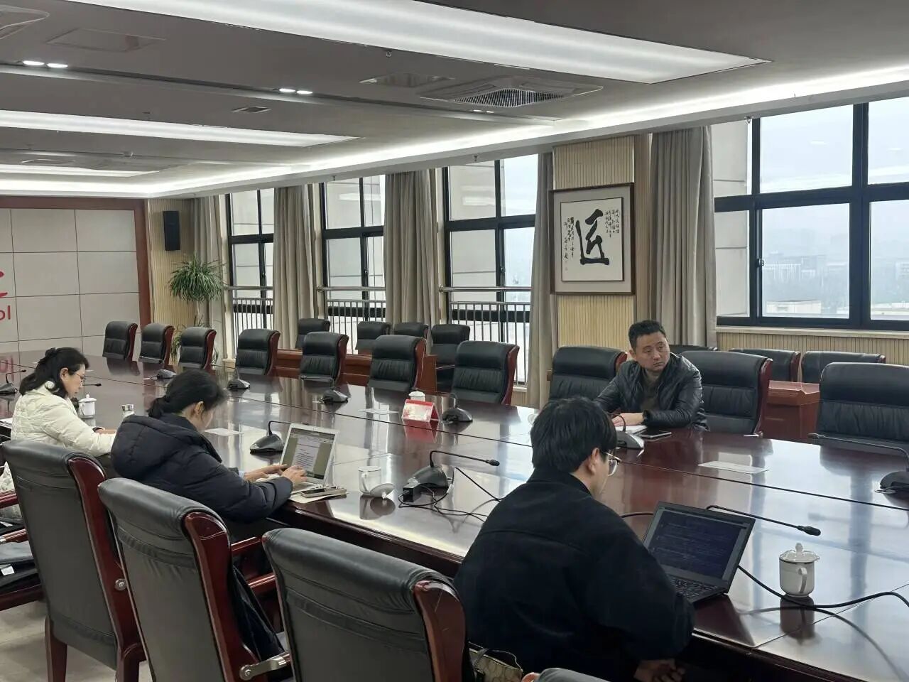 合肥工业学校副校长聊宗龙调研指导网络培训平台建设工作